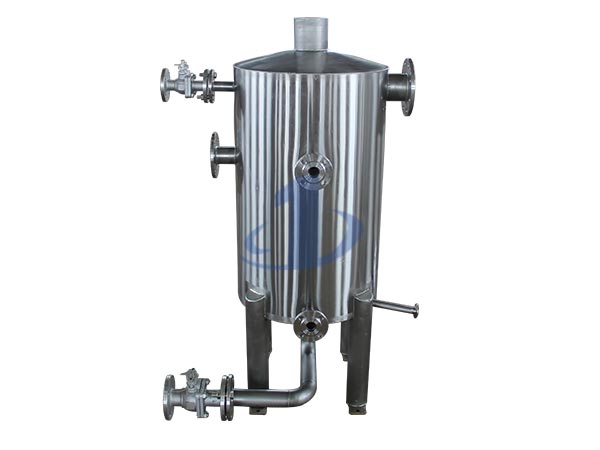 Réservoir d'eau de refroidissement pour filtre à tambour à vide